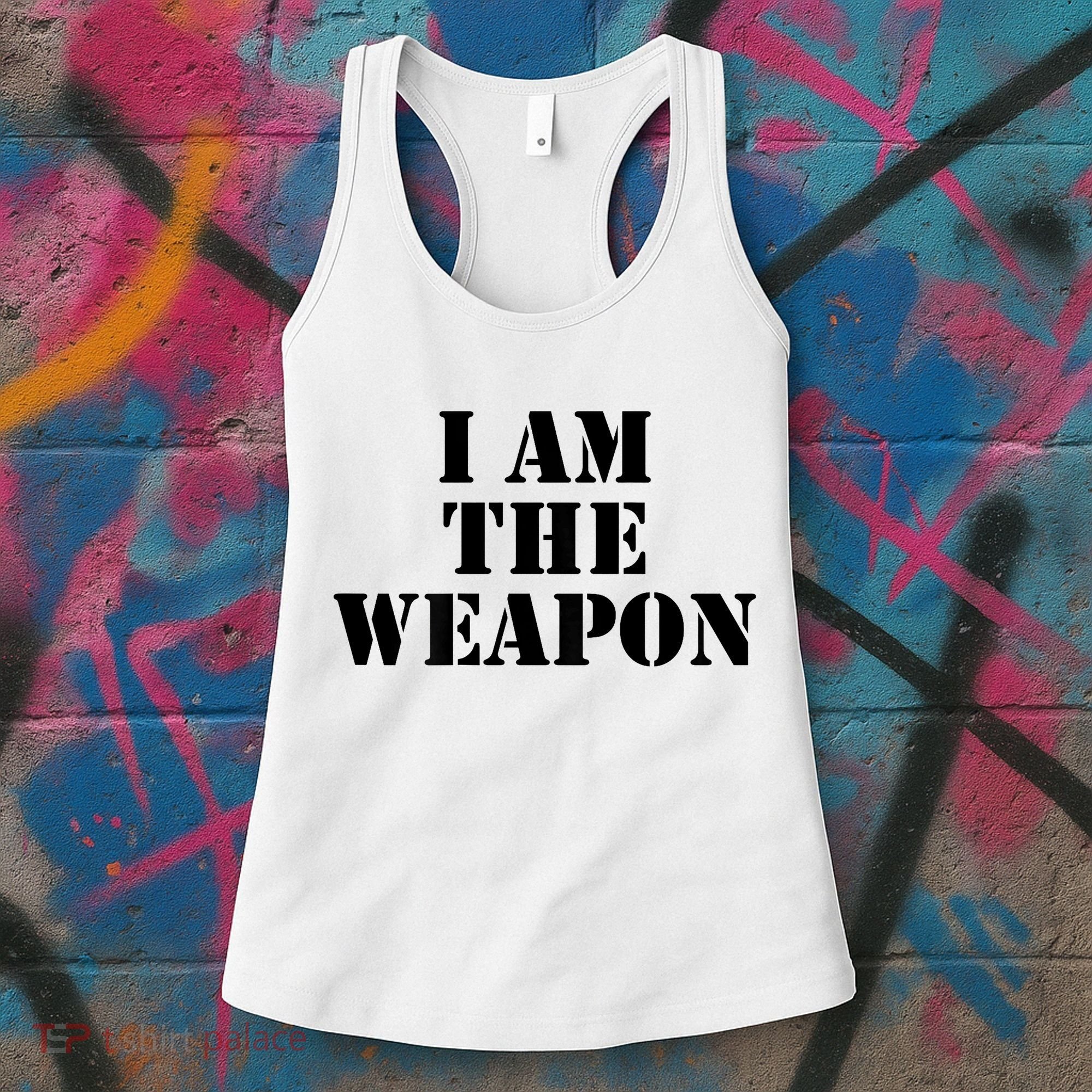 I Am The Weapon Hands OFF Protest  Women's Tank Top