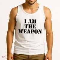 I Am The Weapon Hands OFF Protest  Tank Top thumb 3