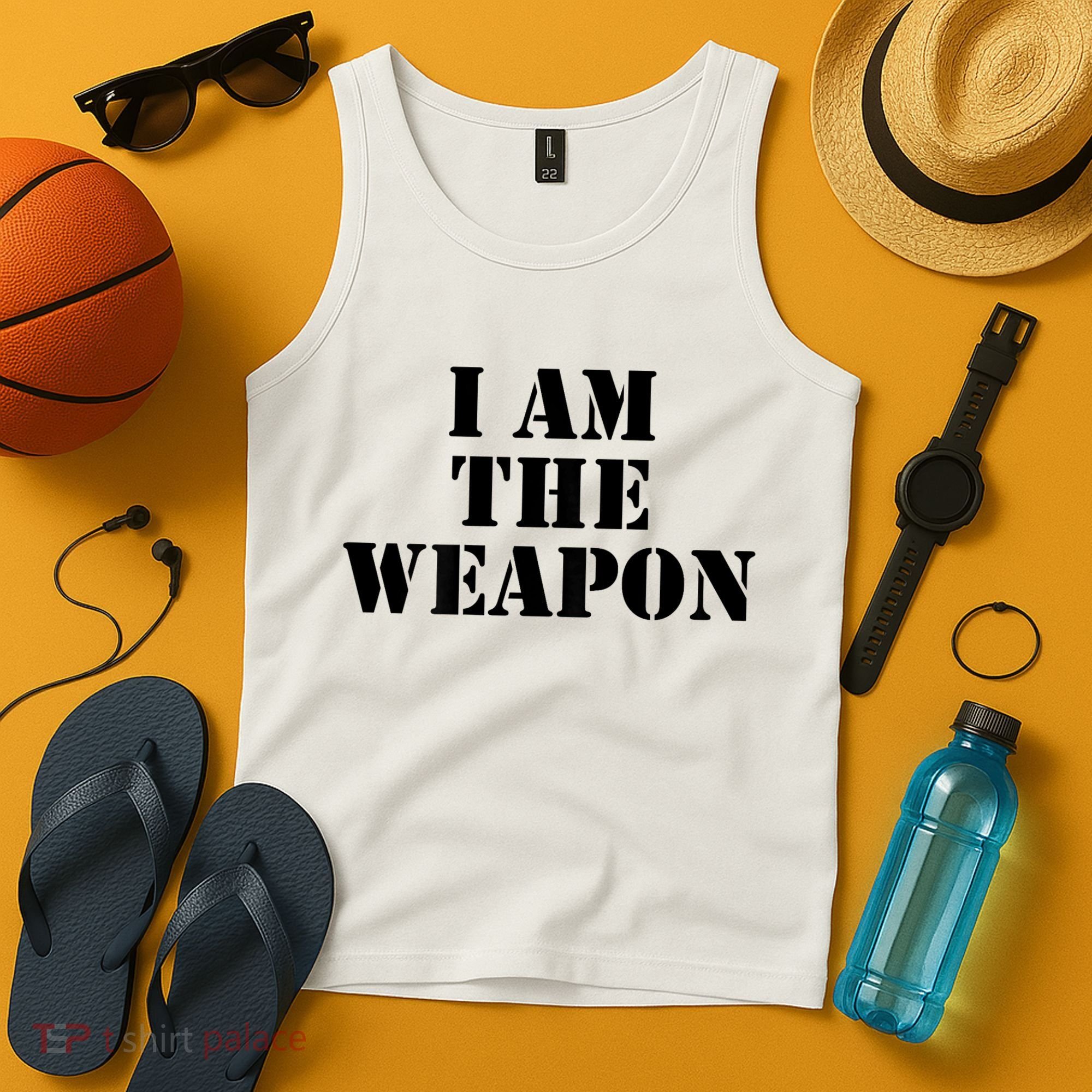 I Am The Weapon Hands OFF Protest  Tank Top