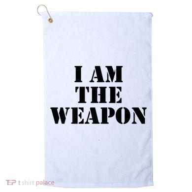 I Am The Weapon Hands OFF Protest  Golf Towel