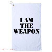 I Am The Weapon Hands OFF Protest  Golf Towel thumb 0