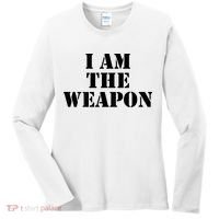 I Am The Weapon Hands OFF Protest  Women's Long Sleeve Shirt thumb 0