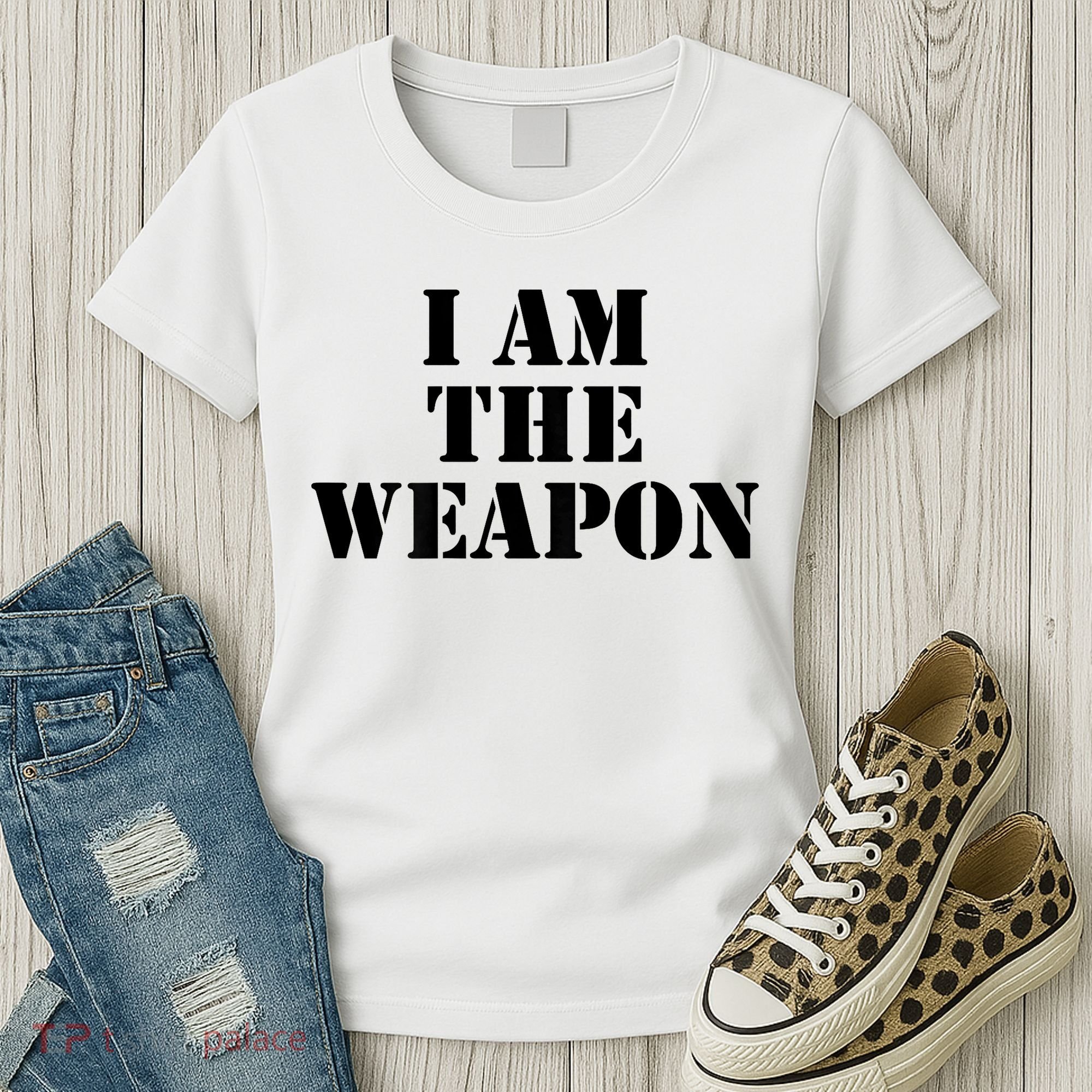 I Am The Weapon Hands OFF Protest  Women's T-Shirt