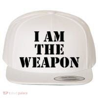 I Am The Weapon Hands OFF Protest  Wool Snapback Cap thumb 0