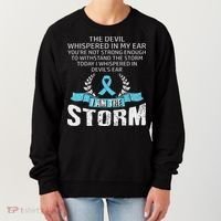 I Am The Storm Prostate Cancer Awareness Women's Sweatshirt thumb 0