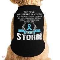 I Am The Storm Prostate Cancer Awareness Doggie Tank thumb 0