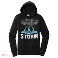 I Am The Storm Prostate Cancer Awareness Women's Hoodie thumb 0