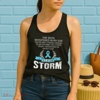 I Am The Storm Prostate Cancer Awareness Women's Tank Top thumb 2