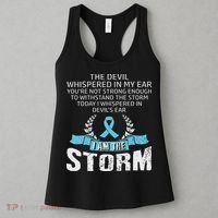 I Am The Storm Prostate Cancer Awareness Women's Tank Top thumb 3