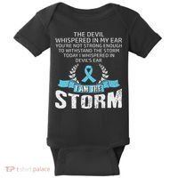 I Am The Storm Prostate Cancer Awareness Baby Bodysuit thumb 0