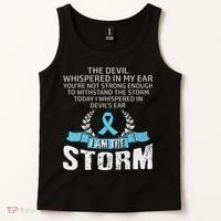 I Am The Storm Prostate Cancer Awareness Tank Top thumb 2