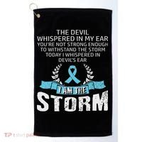 I Am The Storm Prostate Cancer Awareness Golf Towel thumb 0
