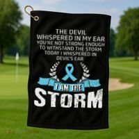 I Am The Storm Prostate Cancer Awareness Golf Towel thumb 1