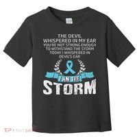 I Am The Storm Prostate Cancer Awareness Toddler T-Shirt thumb 0