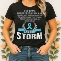 I Am The Storm Prostate Cancer Awareness Women's T-Shirt thumb 2