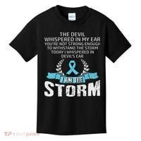 I Am The Storm Prostate Cancer Awareness Kids T-Shirt thumb 0