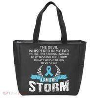 I Am The Storm Prostate Cancer Awareness Tote Bag thumb 0