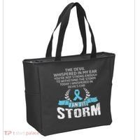 I Am The Storm Prostate Cancer Awareness Tote Bag thumb 2