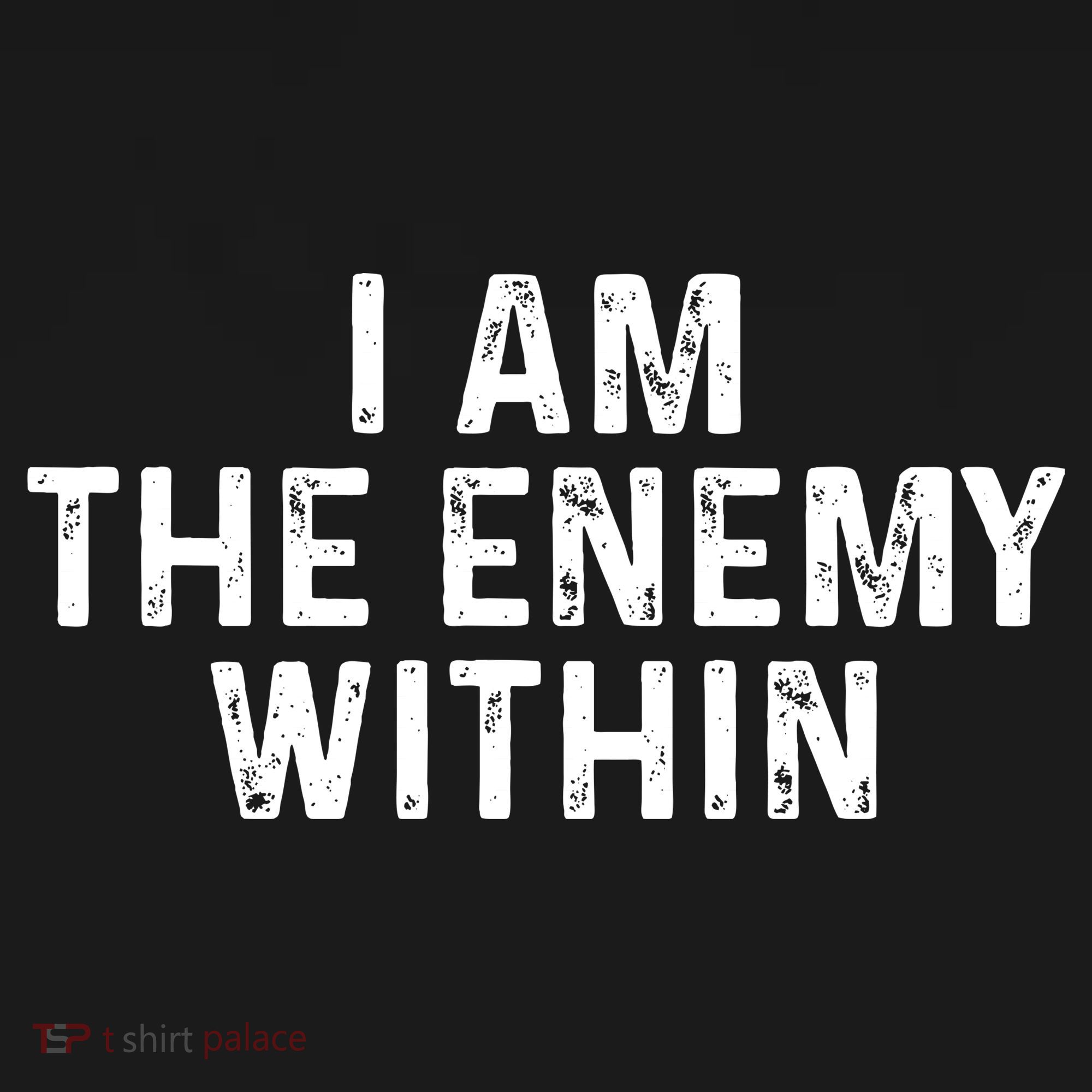 I Am The Enemy Within Simple Cute USA-Made Doggie Bandana