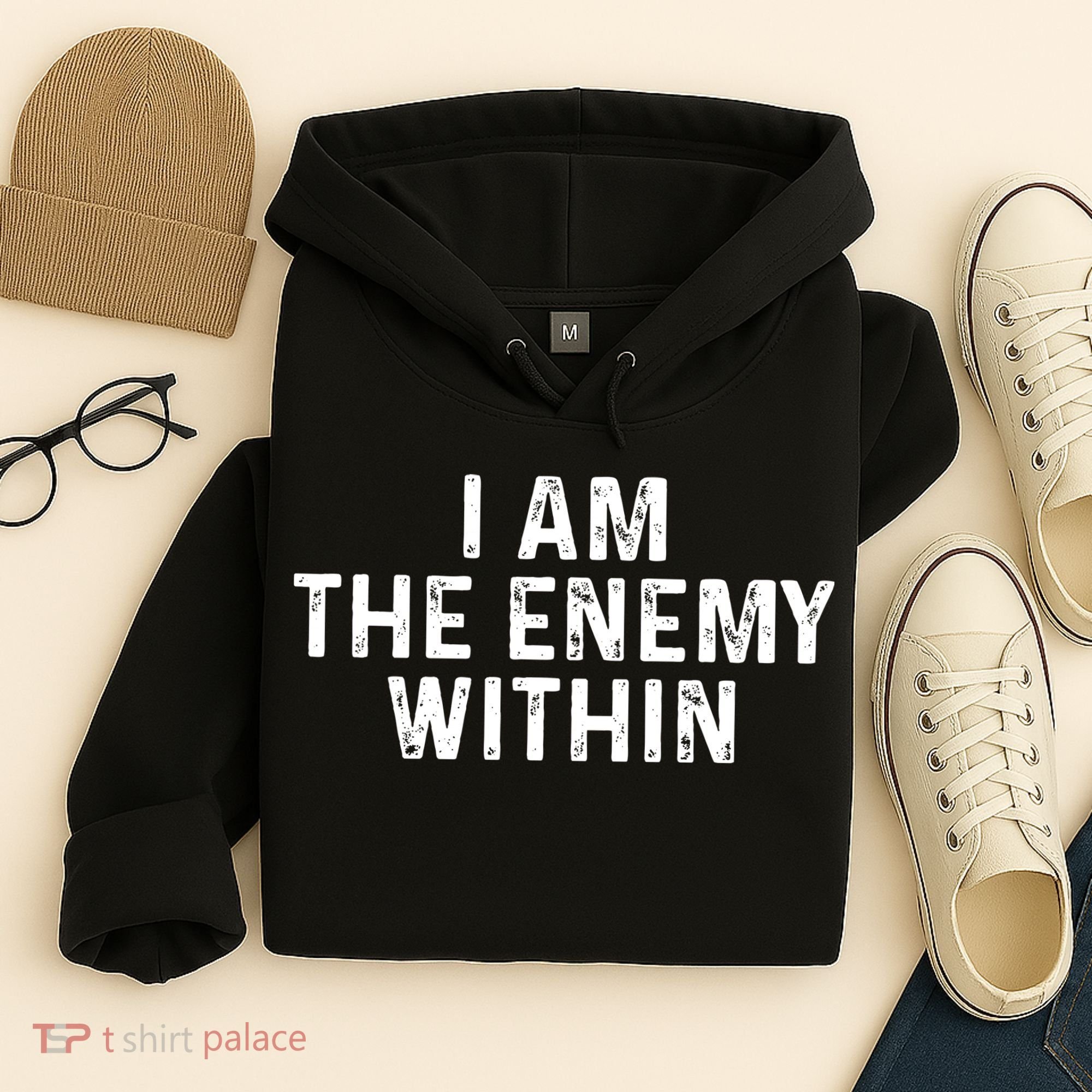 I Am The Enemy Within Simple Cute Hoodie