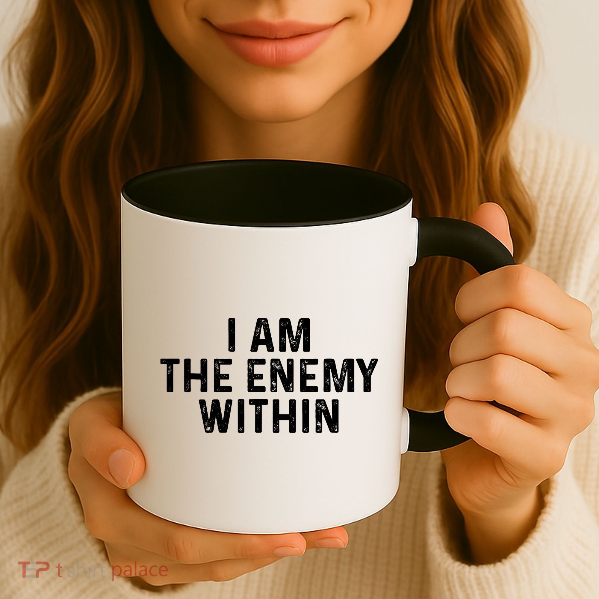 I Am The Enemy Within Simple Cute Coffee Mug