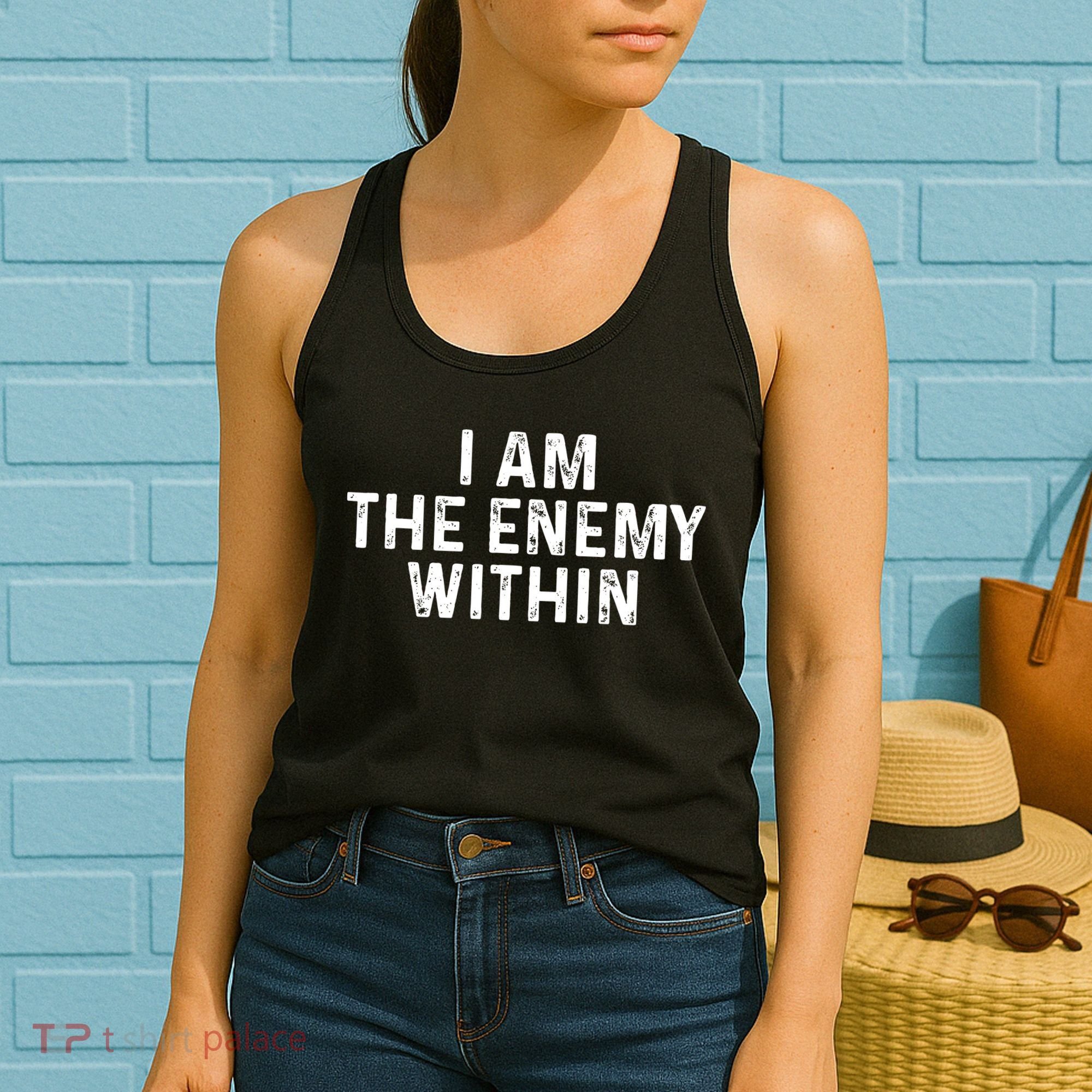 I Am The Enemy Within Simple Cute Women's Tank Top