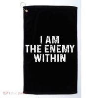 I Am The Enemy Within Simple Cute Golf Towel thumb 0