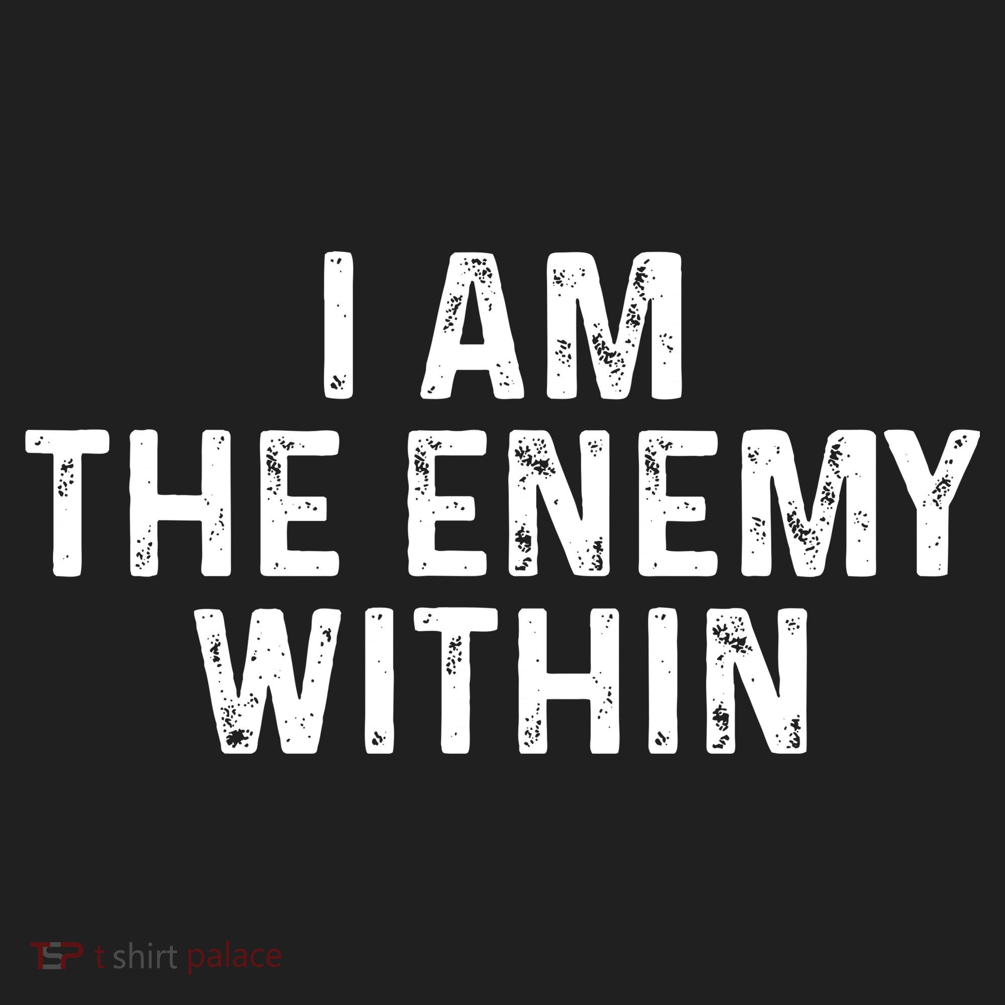 I Am The Enemy Within Simple Cute Golf Towel