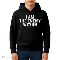 I Am The Enemy Within Simple Cute Kids Hoodie thumb 4