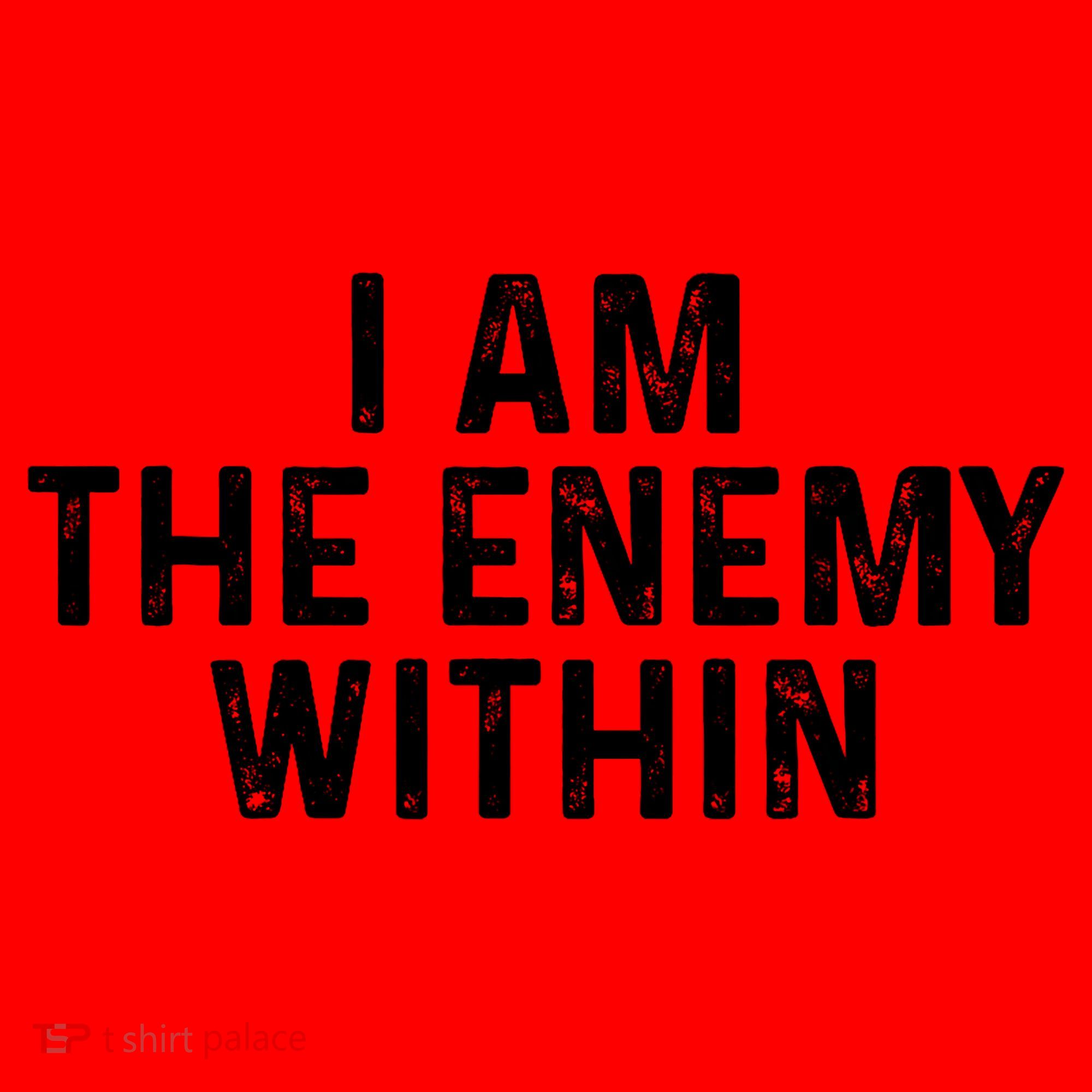 I Am The Enemy Within Simple Cute Santa Hat