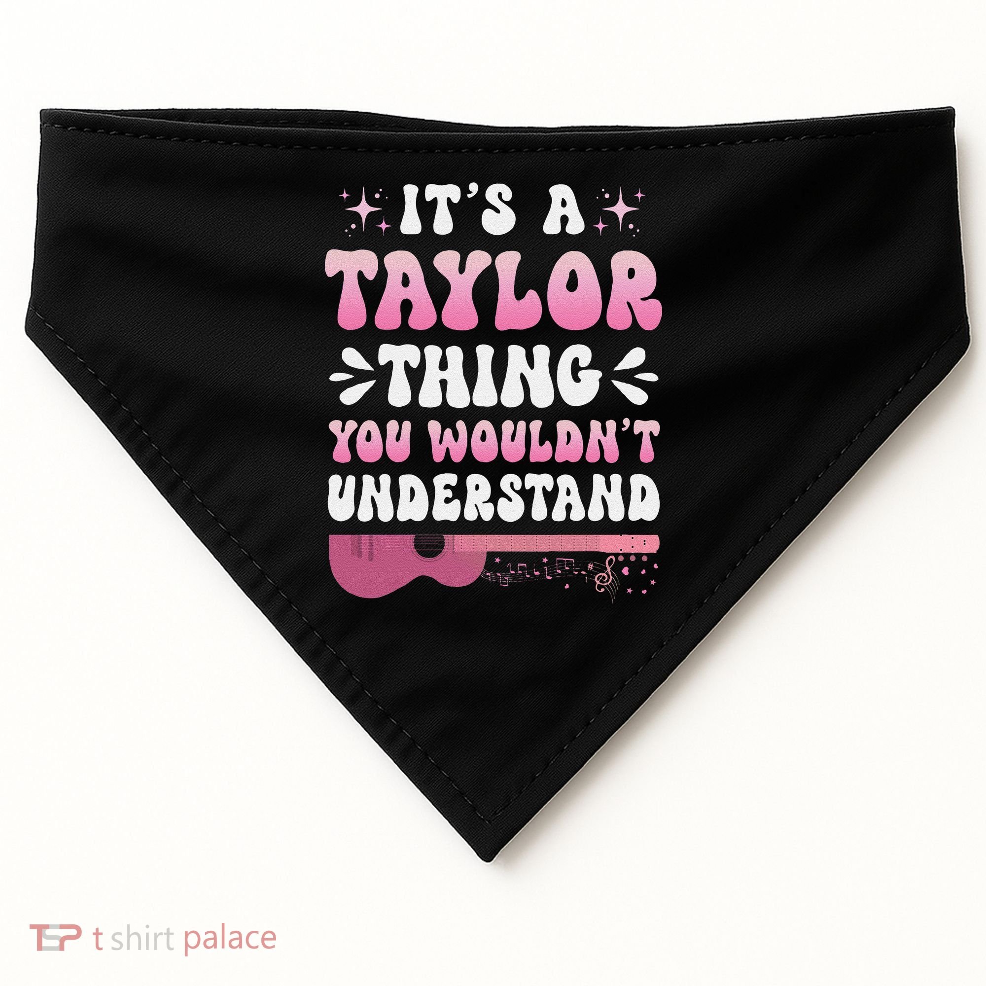 ItS A Taylor Thing You WouldnT Understand Retro Groovy USA-Made Doggie Bandana
