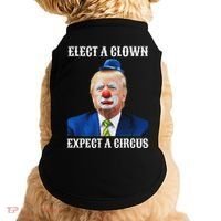 Impeach Anti Trump Elect A Clown Expect A Circus Fun Gift Doggie Tank thumb 0