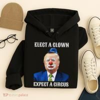 Impeach Anti Trump Elect A Clown Expect A Circus Fun Gift Hoodie thumb 4