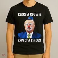 Impeach Anti Trump Elect A Clown Expect A Circus Fun Gift T-Shirt thumb 3