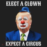 Impeach Anti Trump Elect A Clown Expect A Circus Fun Gift Beanie thumb 2