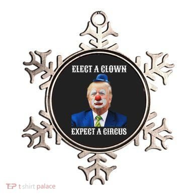 Impeach Anti Trump Elect A Clown Expect A Circus Fun Gift Ornament