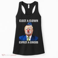 Impeach Anti Trump Elect A Clown Expect A Circus Fun Gift Women's Tank Top thumb 0