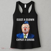 Impeach Anti Trump Elect A Clown Expect A Circus Fun Gift Women's Tank Top thumb 3
