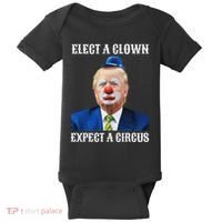 Impeach Anti Trump Elect A Clown Expect A Circus Fun Gift Baby Bodysuit thumb 0