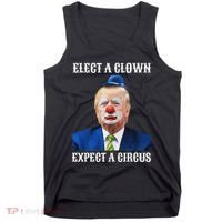 Impeach Anti Trump Elect A Clown Expect A Circus Fun Gift Tank Top thumb 0