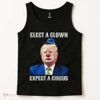 Impeach Anti Trump Elect A Clown Expect A Circus Fun Gift Tank Top thumb 2