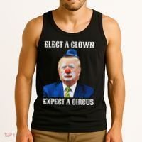 Impeach Anti Trump Elect A Clown Expect A Circus Fun Gift Tank Top thumb 3