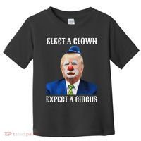 Impeach Anti Trump Elect A Clown Expect A Circus Fun Gift Toddler T-Shirt thumb 0