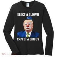Impeach Anti Trump Elect A Clown Expect A Circus Fun Gift Women's Long Sleeve Shirt thumb 0