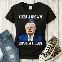 Impeach Anti Trump Elect A Clown Expect A Circus Fun Gift Women's T-Shirt thumb 3