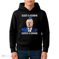 Impeach Anti Trump Elect A Clown Expect A Circus Fun Gift Kids Hoodie thumb 4