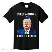 Impeach Anti Trump Elect A Clown Expect A Circus Fun Gift Kids T-Shirt thumb 0