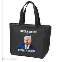 Impeach Anti Trump Elect A Clown Expect A Circus Fun Gift Tote Bag thumb 3