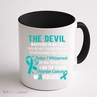 I Am The Storm Ovarian Cancer Warrior Funny Gift Coffee Mug thumb 1