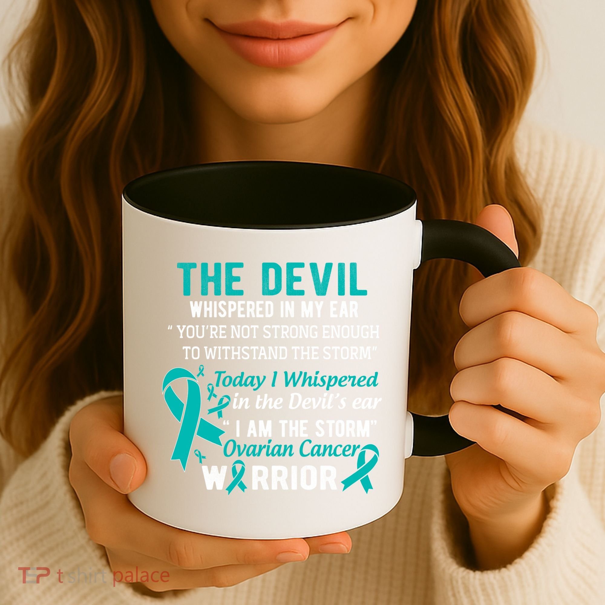 I Am The Storm Ovarian Cancer Warrior Funny Gift Coffee Mug